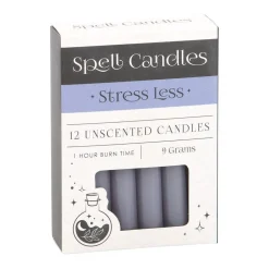 Stress Less Spell Candles Blue - 12 Pack
