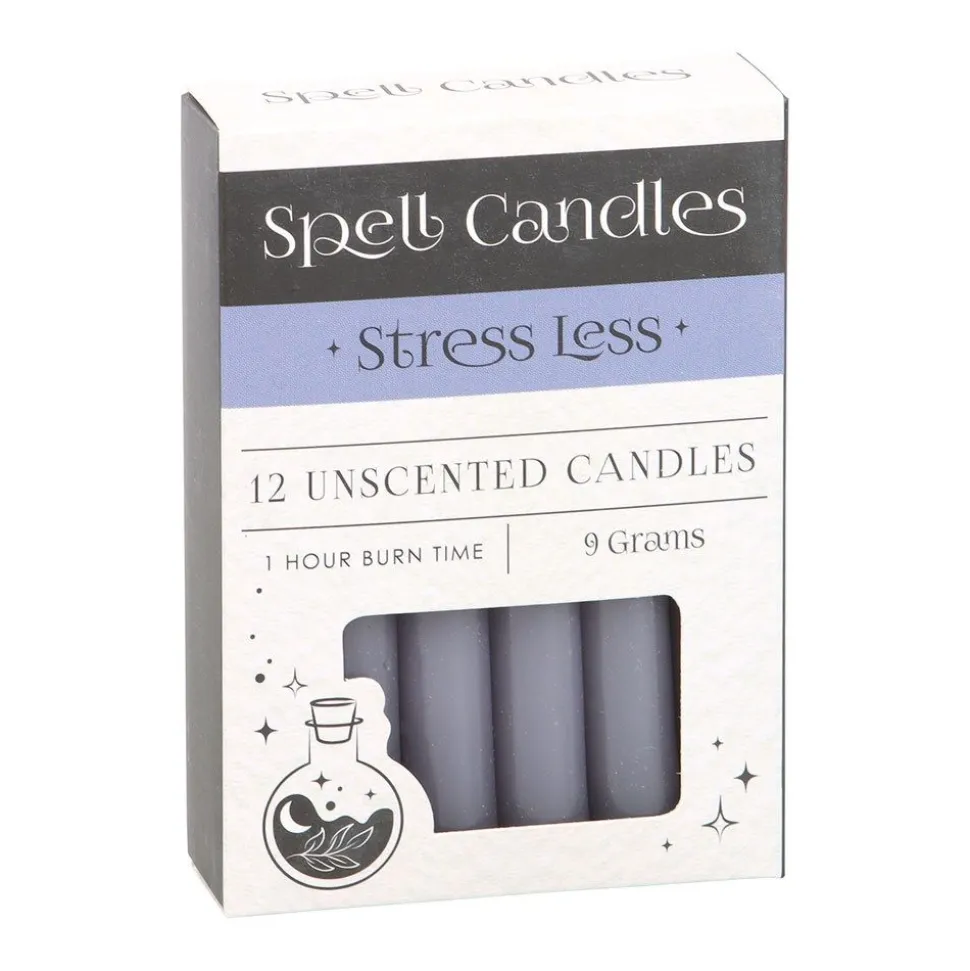 Stress Less Spell Candles Blue - 12 Pack