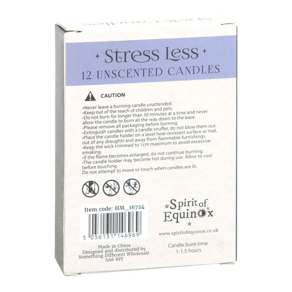 Stress Less Spell Candles Blue - 12 Pack
