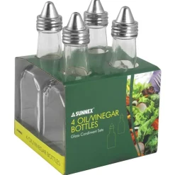 Sunnex 4 Pack Vinegar Oil Bottles
