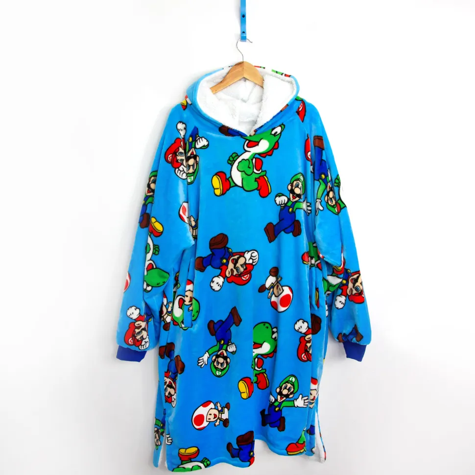 Super Mario Hugzee Wearable Fleece Hoodie – Medium