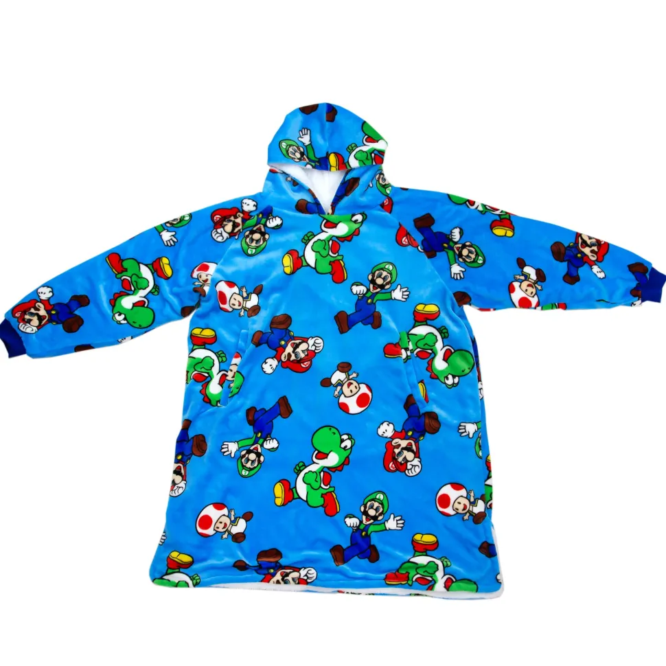 Super Mario Hugzee Wearable Fleece Hoodie – Medium