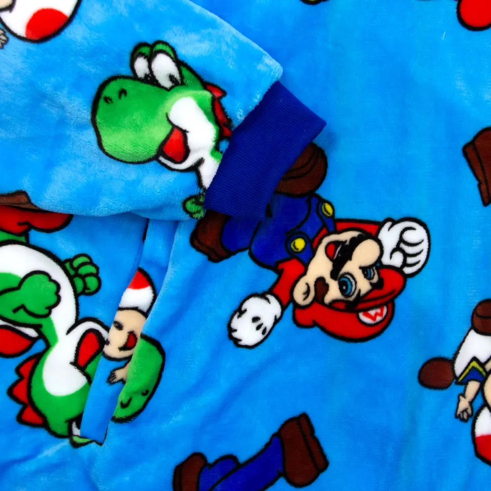 Super Mario Hugzee Wearable Fleece Hoodie – Large