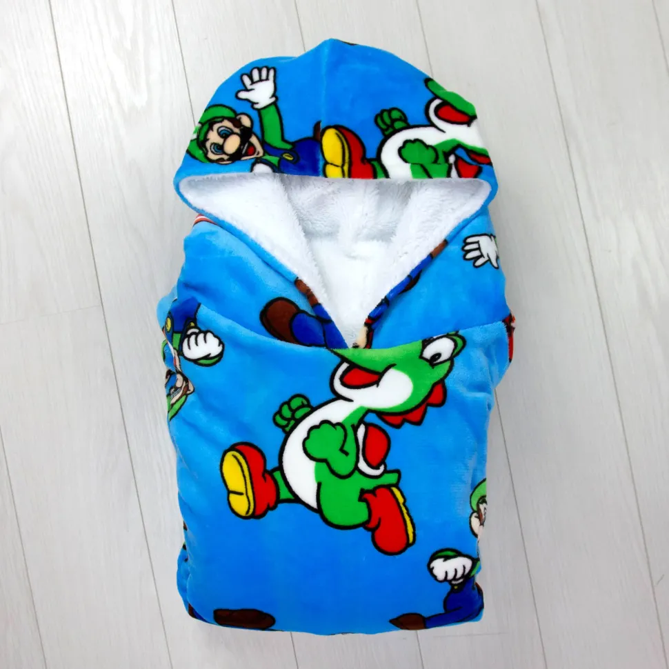 Super Mario Hugzee Wearable Fleece Hoodie – Large
