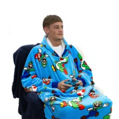 Super Mario Hugzee Wearable Fleece Hoodie – Large