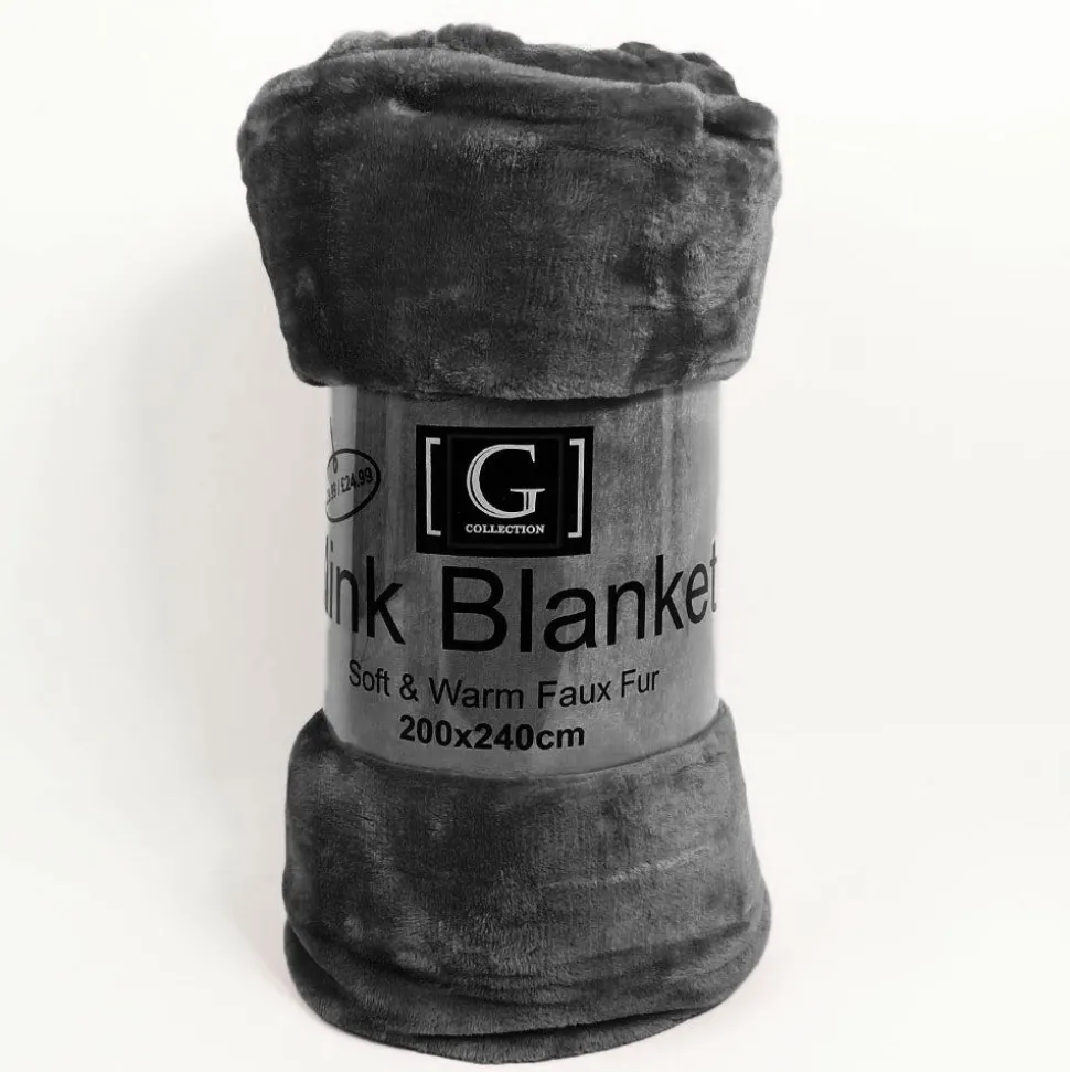 Super Soft Faux Mink Throw 150x200cm