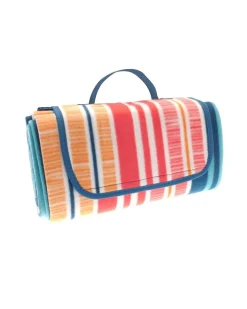 Textured Stripe Fleece Picnic Blanket