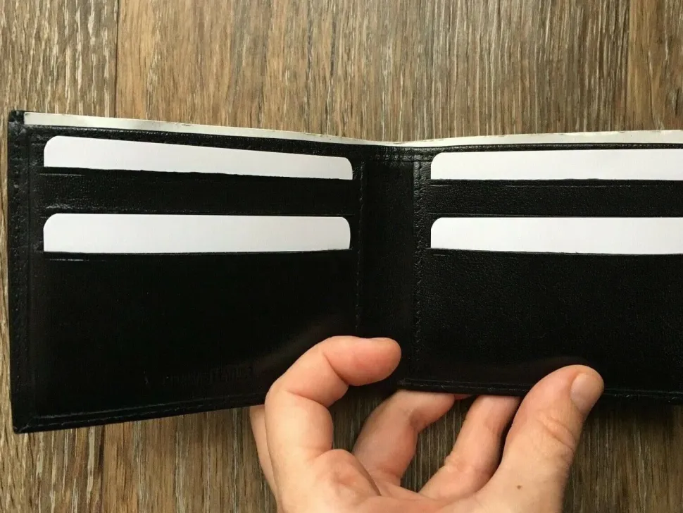 Thomas Calvi Black Leather Wallet