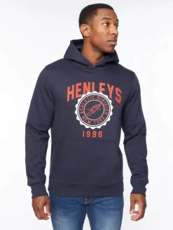 Tipton Hoodie Navy by Henley