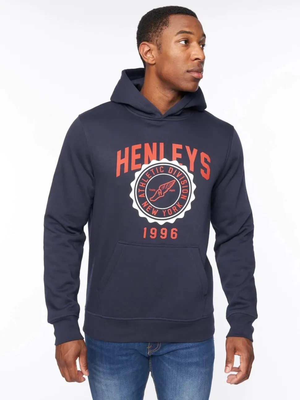 Tipton Hoodie Navy by Henley