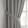 Tobago Lined Tape Top Curtain Pair Grey