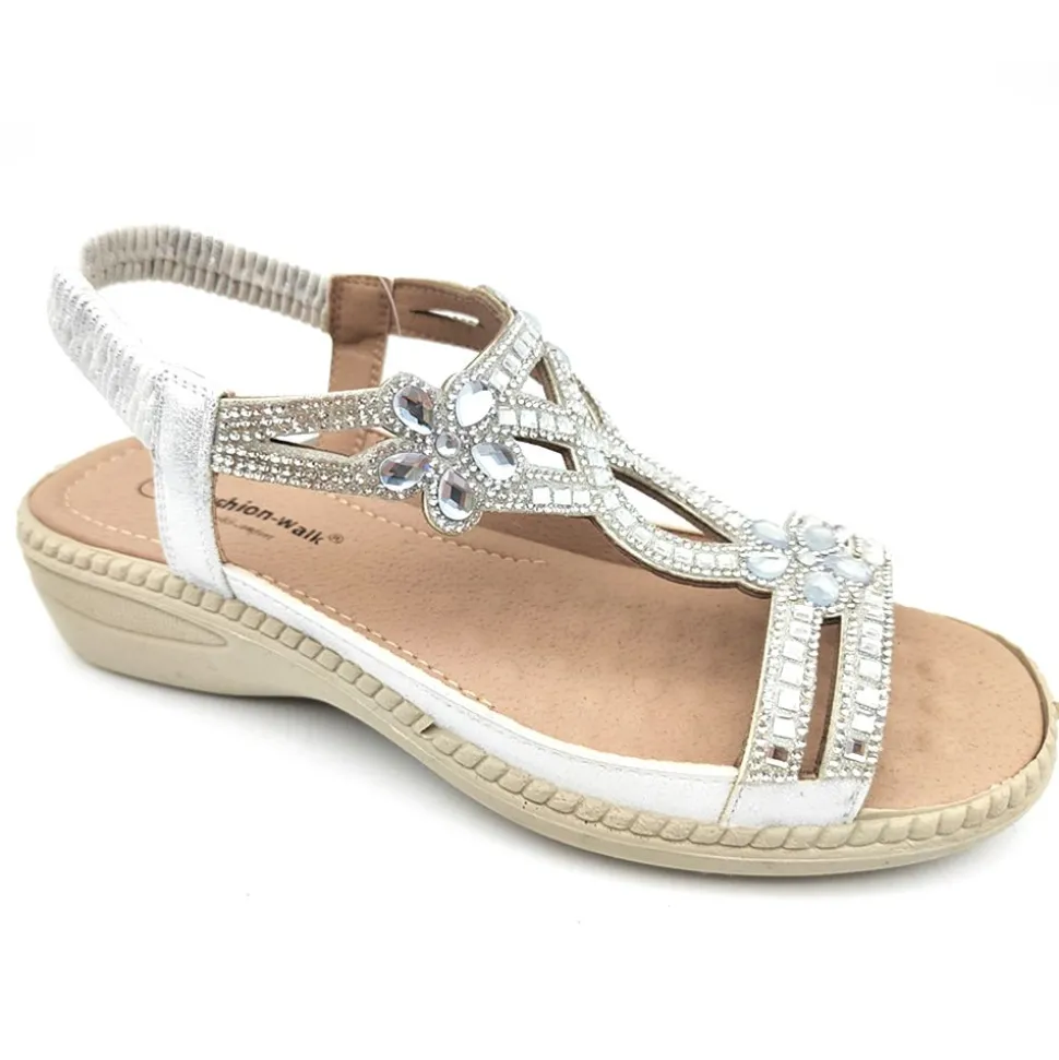 Toni Women's Cushion Walk Sandals White