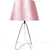 Tripod Lamp Pink Crush Velvet