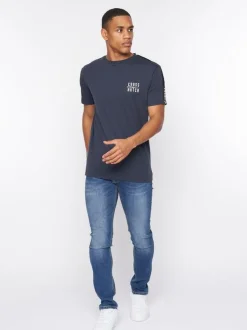 Tugford T-Shirt Navy by Crosshatch