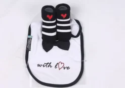 Tuxedo Bib & Sock Set