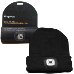 USB Rechargeable 4 SMD Headlight Hat
