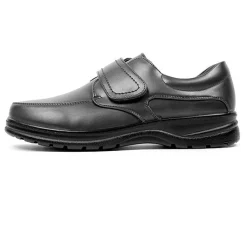 Velcro Black Shoes Comfort Fit