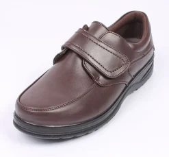 Velcro Brown Shoes Comfort Fit