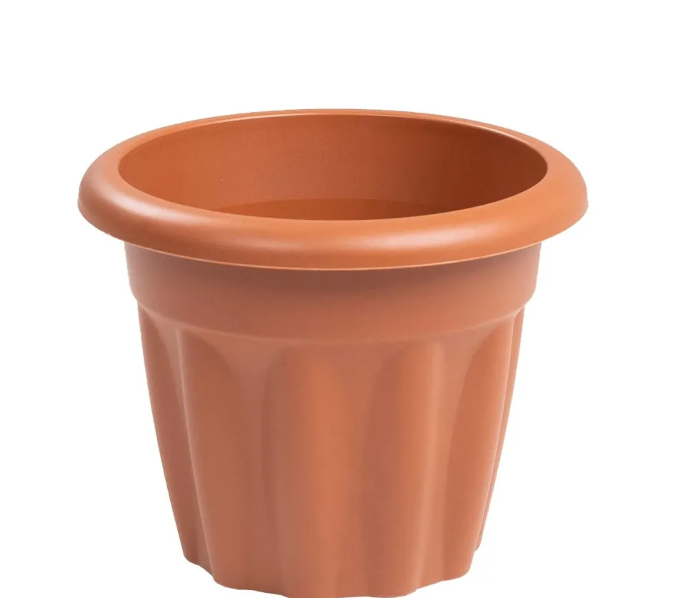Vista 25cm Round Planter Terracotta
