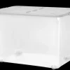 Wham 80 Litre Box with Wheels Clear