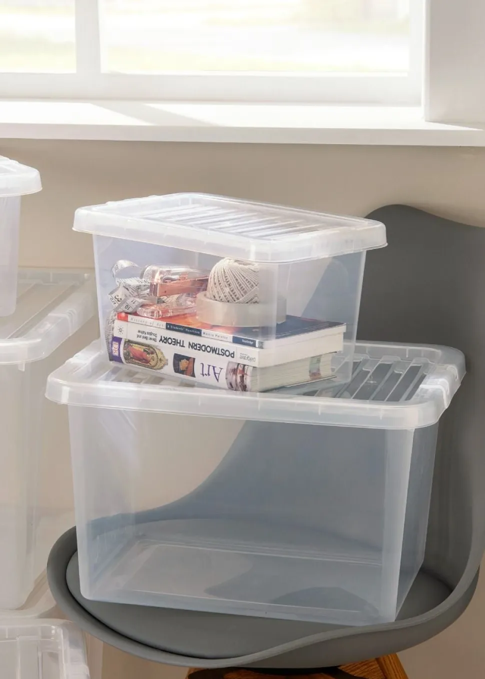 Wham Crystal 7 Litre Box & Lid Clear