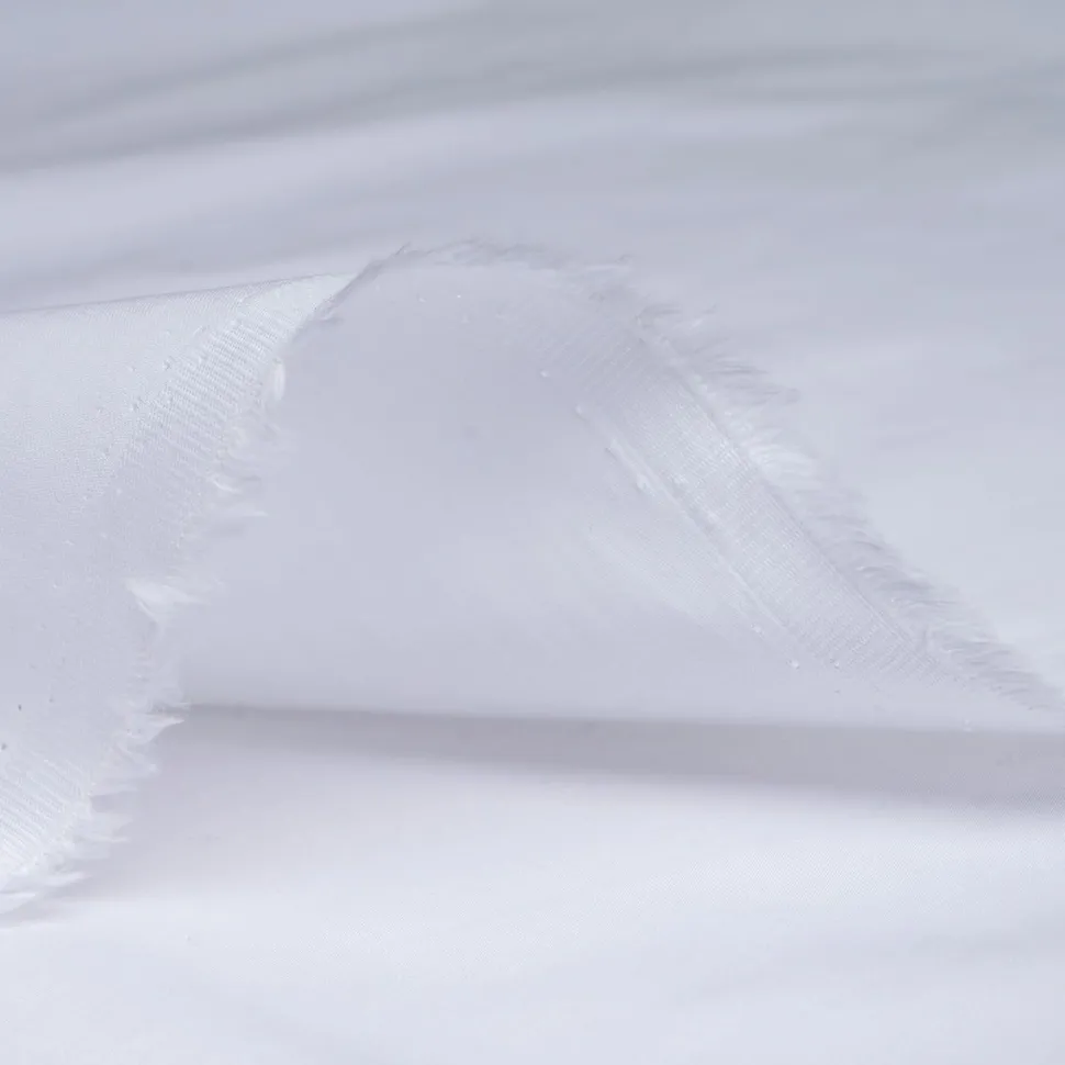 White 100% Cotton Plain Poplin Fabric - Price by the Metre