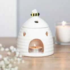 White Beehive Oil Burner