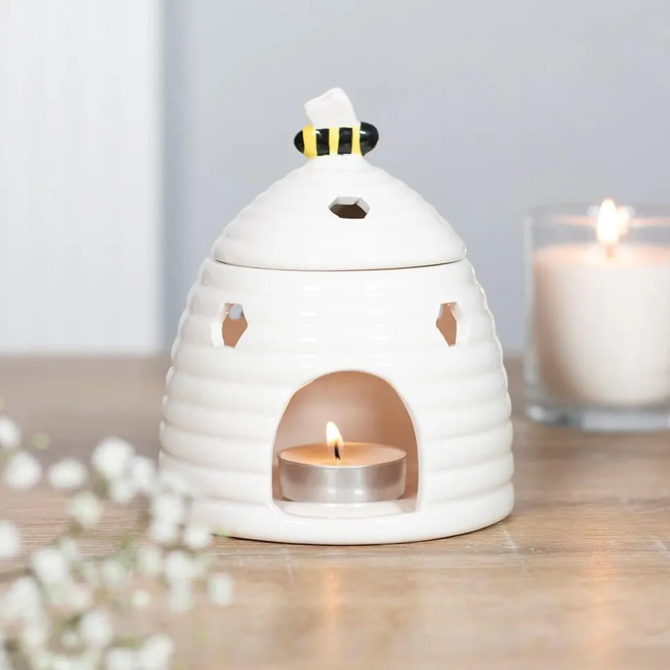 White Beehive Oil Burner