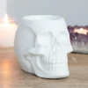 White Skull Ceramic Oil Burner
