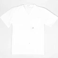White V-Neck Kitchen Shirt