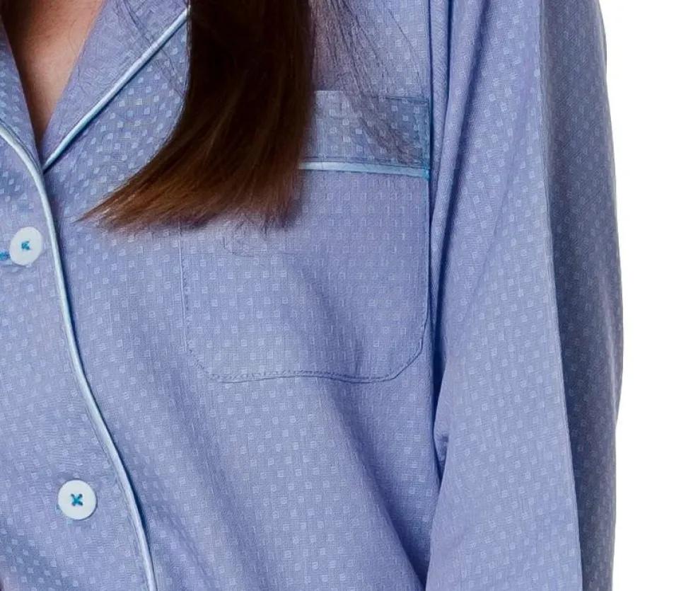 Women's 100% Cotton Long Sleeve Pyjama Amara Purple
