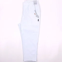 Womens Anchor Crop Trousers White