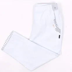 Womens Anchor Crop Trousers White