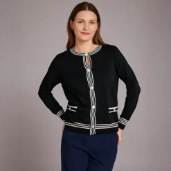Women's Button Cardigan Black