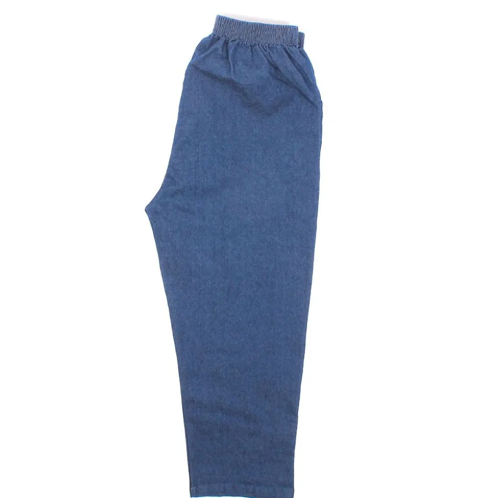 Womens Button Crop Jeans