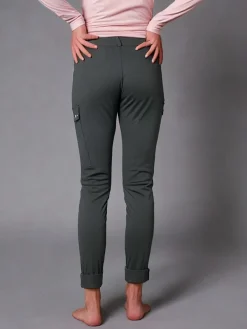 Women's Cargo Stretch Pants Black 27" Leg