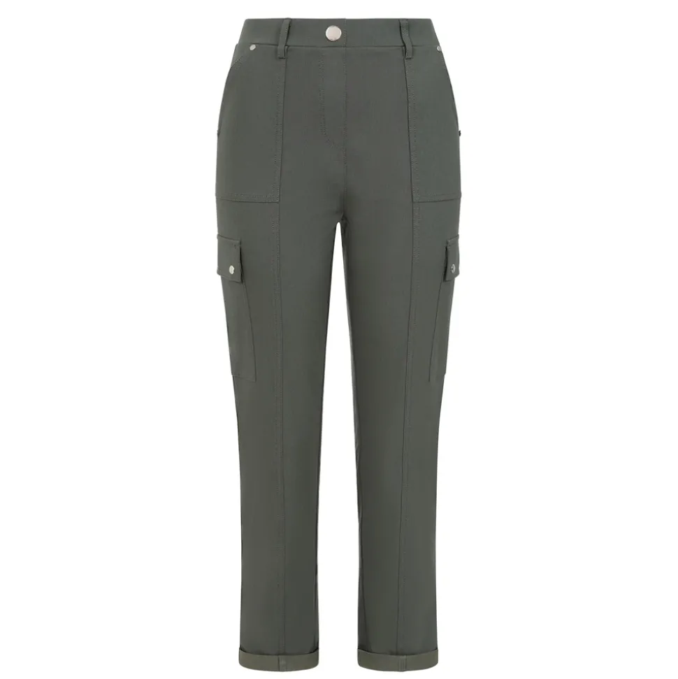 Women's Combat Style Stretch Utility Trousers Khaki