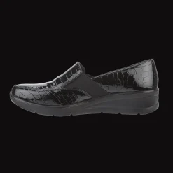 Women's Croc Black Slip on Casual Shoes