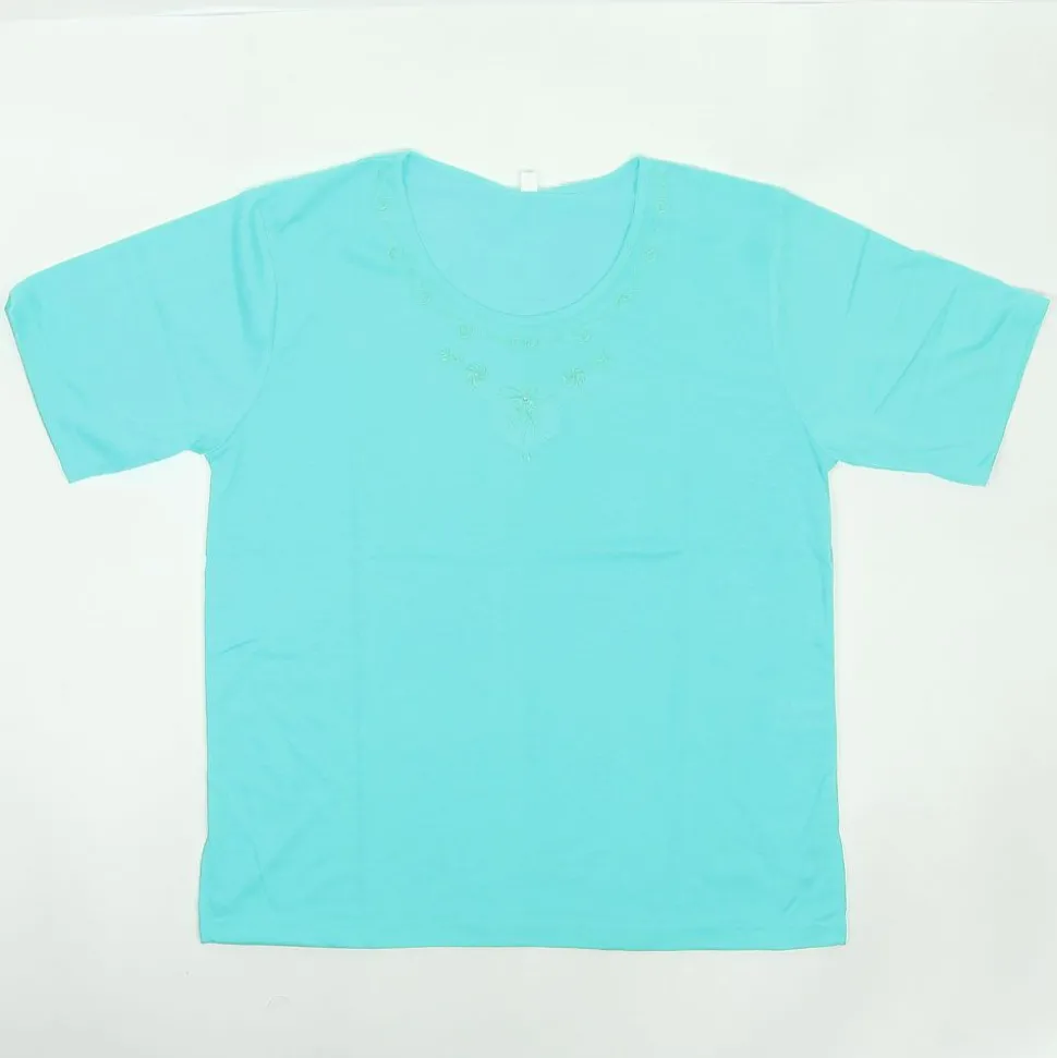 Womens Floral T-Shirt Blue