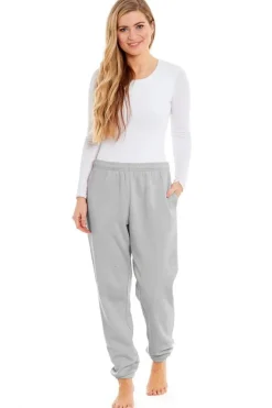 Women's Grey Jogger Pants with Cuff