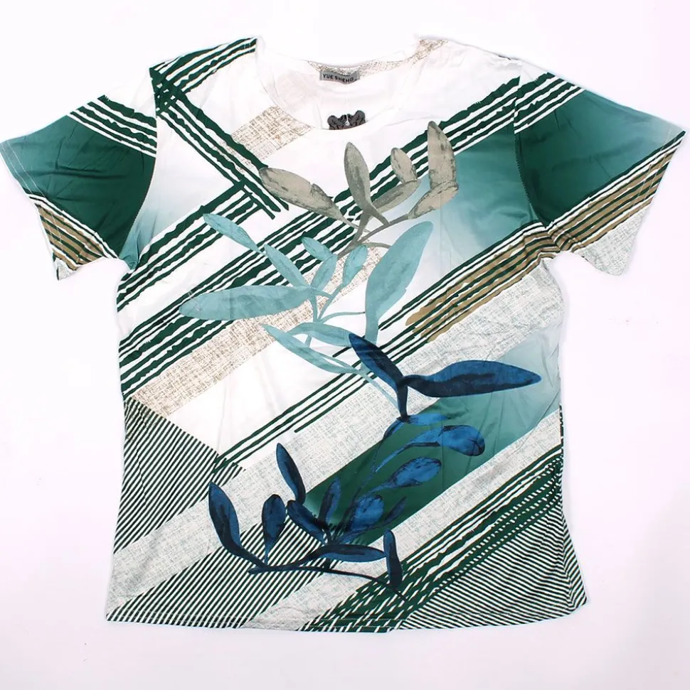 Womens Leaf Top Green