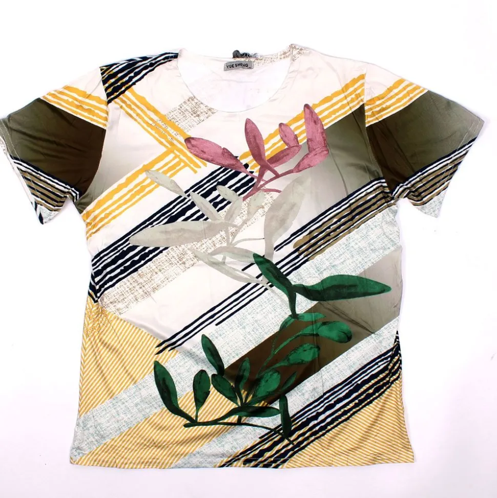 Womens Leaf Top Yellow