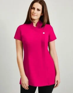 Women's One Button Tunic - Pink