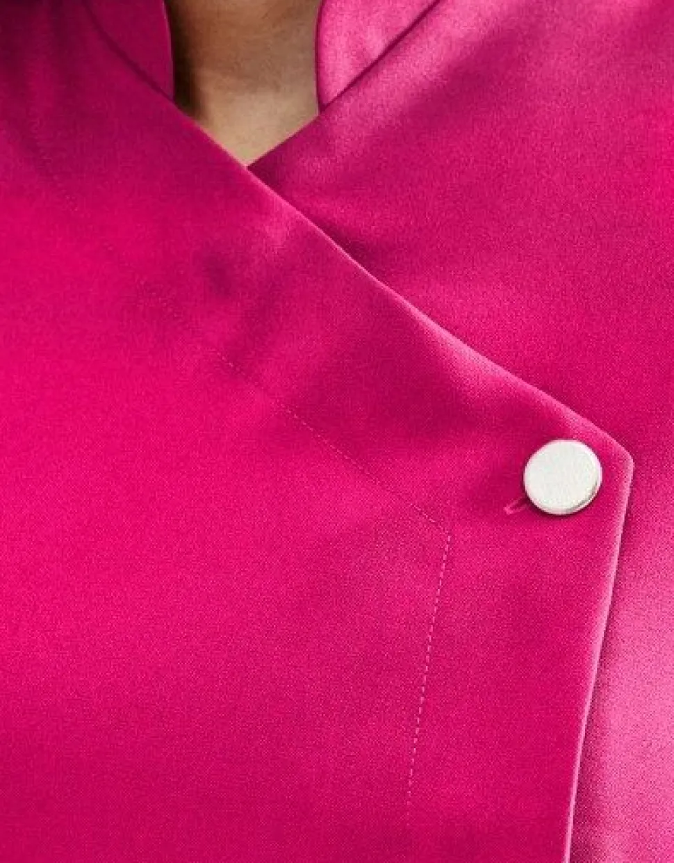 Women's One Button Tunic - Pink