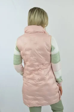 Women's Pink Gilet Long by Jessica Graaf