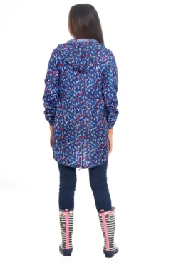 Women's Printed Parka Showerproof Jacket Umbrella