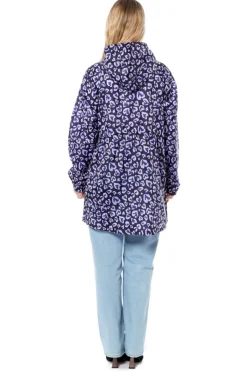 Women's Printed Parka Showerproof Jacket Leopard