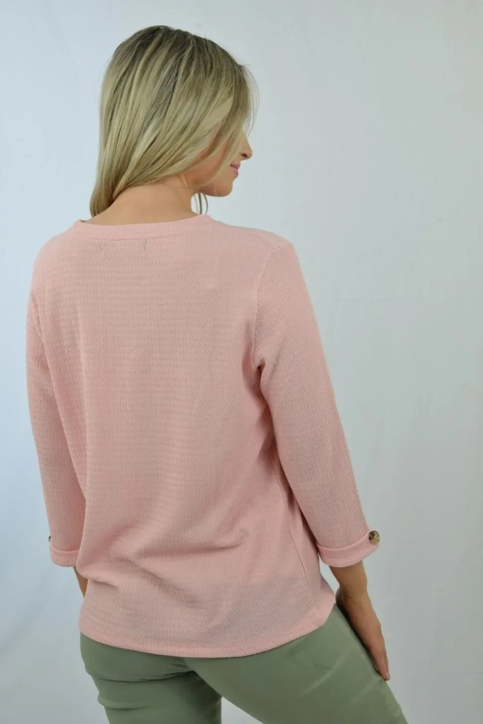 Women's Round Neck Sweater Pink by Jessica Graaf