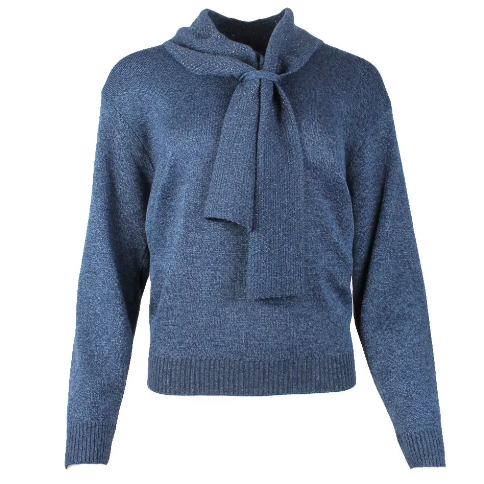 Women's Scarf Jumper Navy