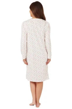 Women's Spot Nightdress Pink Dot